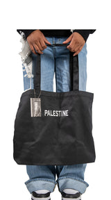 "PALESTINE" TOTE - BLACK