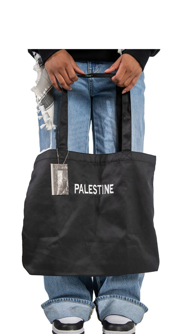 "PALESTINE" TOTE - BLACK