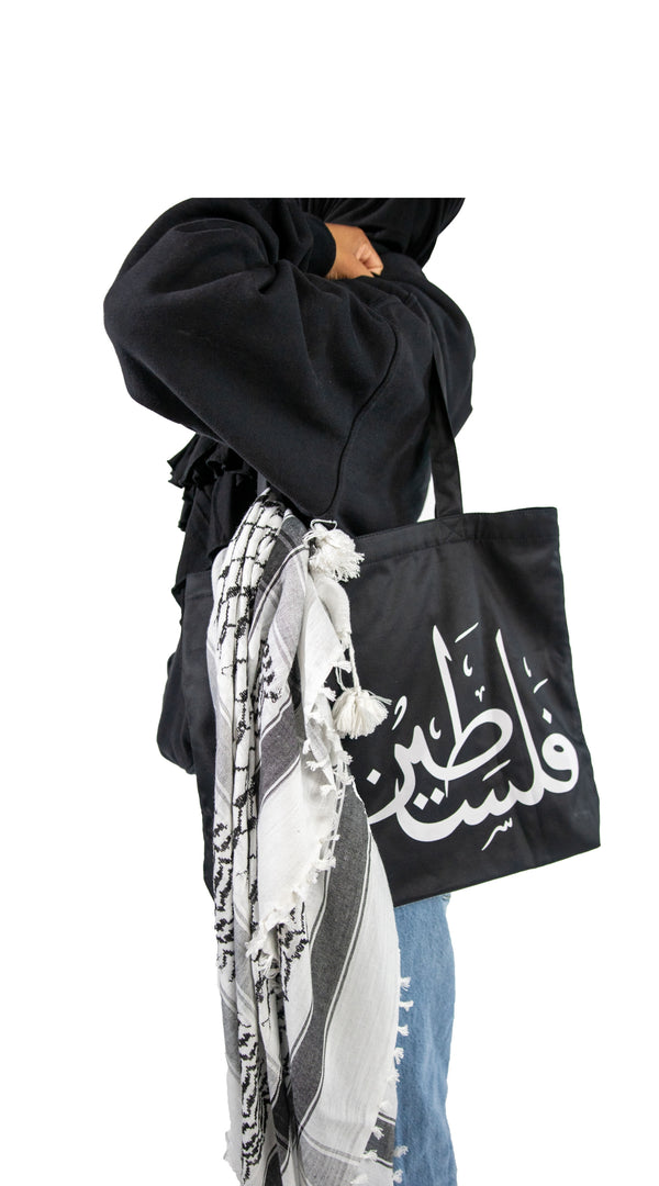 "PALESTINE" TOTE - BLACK