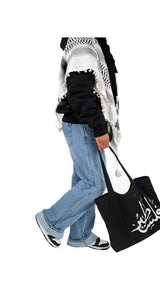"PALESTINE" TOTE - BLACK