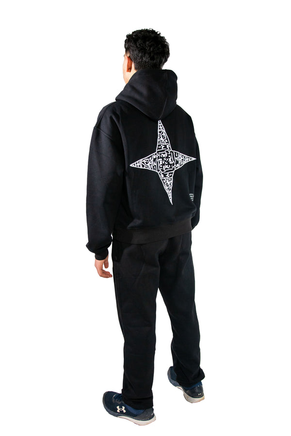 ARABIC STAR HOODIE - ORIGINAL BLACK
