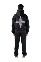 ARABIC STAR HOODIE - BLACK 1