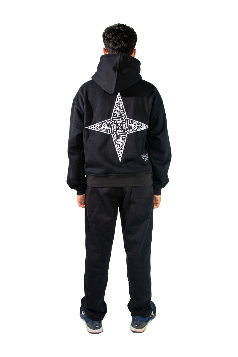 ARABIC STAR HOODIE - ORIGINAL BLACK