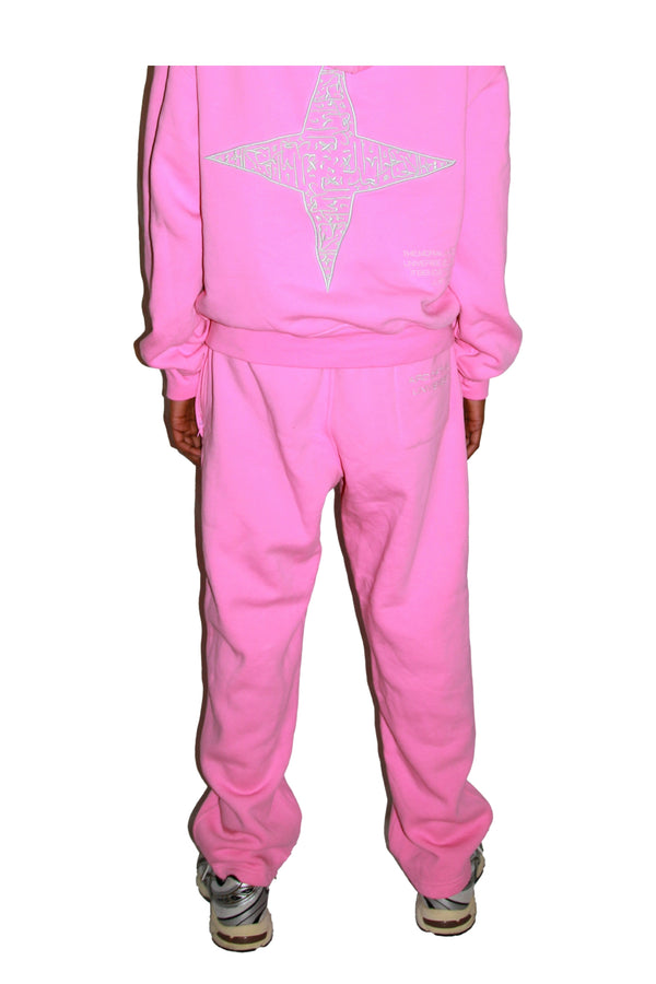 ARABIC STAR SWEATPANTS -  PINK