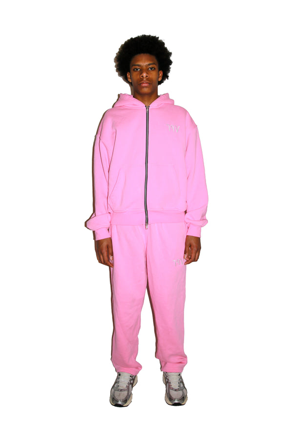 ARABIC STAR ZIP UP -  PINK