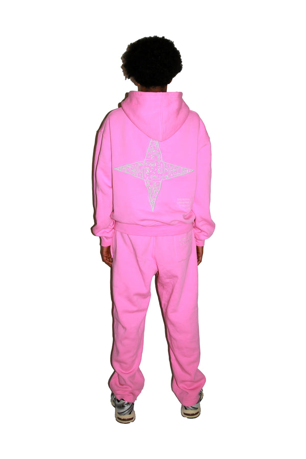 ARABIC STAR ZIP UP -  PINK