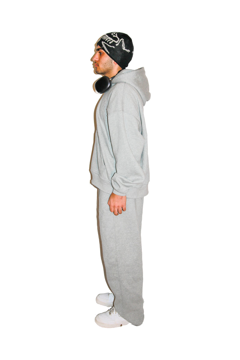 ARABIC STAR ZIP UP -  GRAY