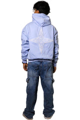 ARABIC STAR HOODIE - BABY BLUE