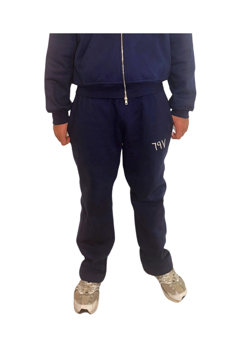 ARABIC STAR SWEATPANTS -  NAVY BLUE
